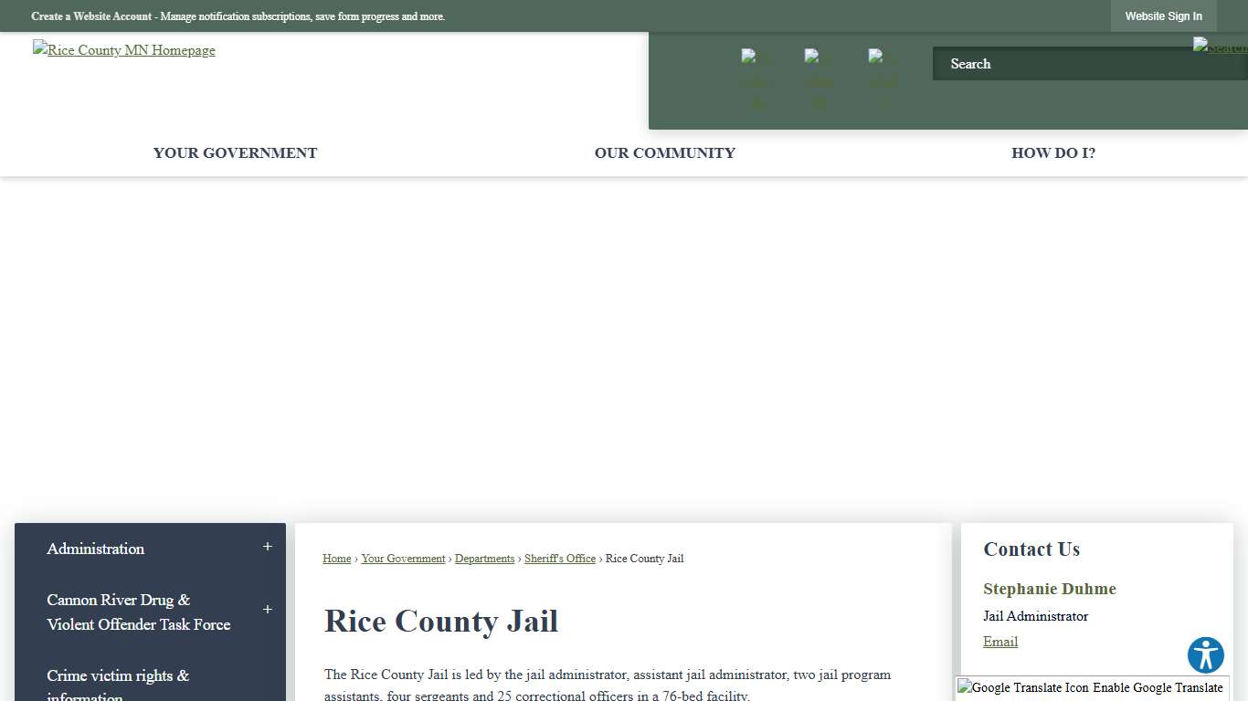 Rice County Jail | Rice County, MN